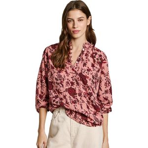 Blouse - Bella - Bloemenprint - Viscose - Lange Mouw