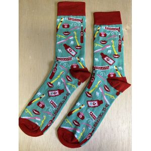 SOKn. Trendy sokken *MONDZORG* maat 35-41 (ook leuk om kado te geven !)