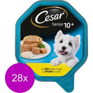 Cesar Alu Senior 150 g - Hondenvoer - 28 x Kip&Rijst