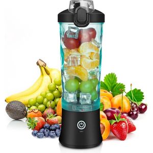 Draagbare Smoothie Blender - Oplaadbaar - Met Draagbare IJsblokjesvorm - Geniet Onderweg van Verse Smoothies
