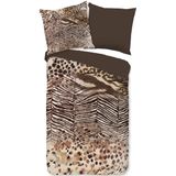 Dekbedovertrek - Dierenprint - Bruin - Microfiber