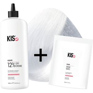 Snow white set LARGE 12 blondeerpoeder | KIS - (500gr snowwhite & 1L waterstofperoxide)