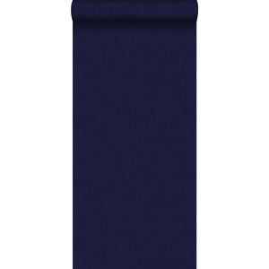 ESTAhome behang jeans structuur donkerblauw - 137735 - 53 x 1005 cm
