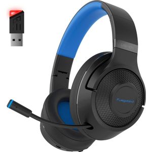 Fuegobird UG-01 2.4GHz Draadloze Gaming Headset - RGB - Bluetooth koptelefoon - Multiplatform - Geschikt voor PS4/PS5, Nintendo Switch - Zwart Blauw