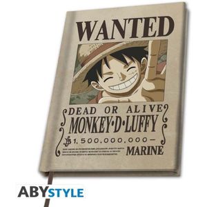 Notebook - One Piece Wanted Monkey D Luffy