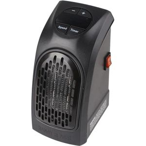 ShopbijStef - Kachelventilator - Elektrische Kachel - Elektrische kachels - Mini Heater - Ecofan - Haardventilator - Inclusief Afstandsbediening - 400W - Zwart