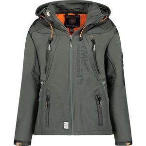 Geographical Norway Damen Softshelljacke Tislande New 2 Lady 056 Dark Grey / Orange-M