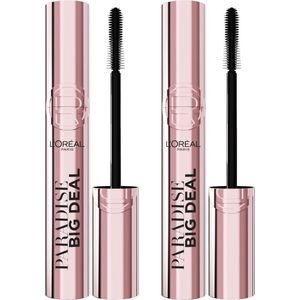 L’Oréal Paris Paradise Big Deal Mascara - Opbouwbare volume en lengte - Zijdezachte applicatie zonder klontjes - Zwart - 2x