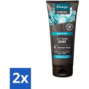 Kneipp - Sport Douche 2‑in‑1 - Men - 200 ml - Voordeelverpakking - 2 stuks