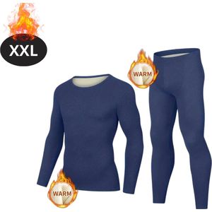 Livano Thermokleding Heren - Thermobroek - Thermoset - Thermolegging - Winter - Thermoshirt - Donkergrijs -