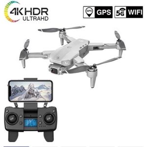 LUXWALLET LIBRA² - 30KM/h - 214 Gram - WiFi GPS 4K Drone - 2MP - EIS Stabilisator - 1200 Meter 5G Afstand + 2x Accu - Grijs