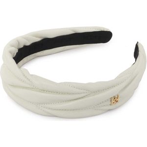 KAZAR monogrammed leather headband