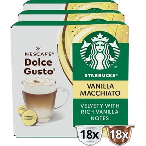 Starbucks by Dolce Gusto Madagascar Vanilla Macchiato - 36 koffiecups voor 18 koppen koffie