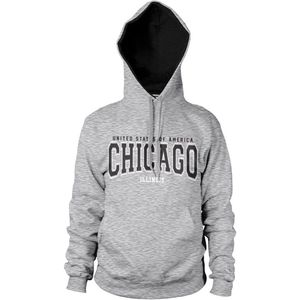 Hybris Chicago Illinois Hoodie Heather-Grey-S