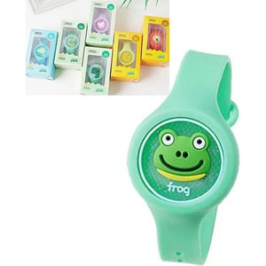 Anti-Muggen Bandje – Kinder Armband tegen Muggen – Kikker, Dino, Beer, krokodil, kat of Panda – Herbruikbaar & Veilig – met Natuurlijke Citronella Olie