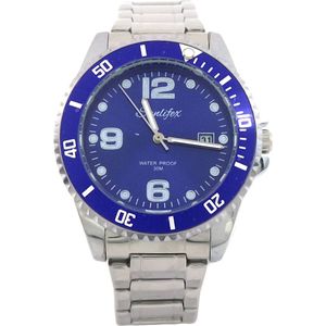 Horloge - Kast 40 mm - Metaal - Blauw