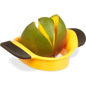 Relaxdays mangosnijder - mangodeler - partjessnijder - fruit - anti-slip