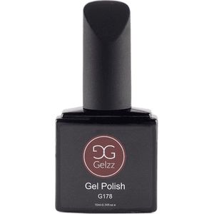 Gelzz Gellak - Gel Nagellak - kleur Baked Terracotta G178 - Rood - Dekkende kleur - 10ml - Vegan