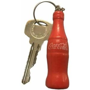 Classic Coca-Cola Fles Houten Sleutelhanger - Rood
