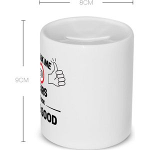 Akyol - hoera 50 jaar Spaarpot - Verjaardag cadeau - papa - mama - collega - grappige tekst - 350 ML inhoud