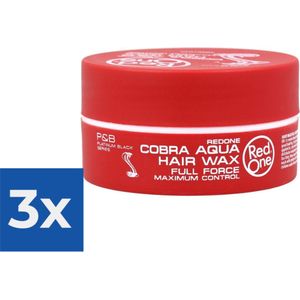 Redone Haar Styling Wax Hairwax 150 ml - Cobra Aqua - Voordeelverpakking 3 stuks