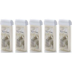 ItalWax 5x Waxpatroon Witte Chocolade 100ml - Professionele Wax Cartridge Set - 500ml