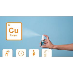 Copper Care® Spray - Antischimmel Spray bij jeuk, eczeem en huidirritatie – Kalmeert en beschermt – Met koper – 100% natuurlijk – Voor voeten, liezen, oksels – Ook bij voetschimmel en zweetuitslag – Insectenbeten - 50 ml