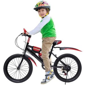 Gran Vida® - Mountainbike 20 inch - Kinderfiets - Dubbel Remsysteem - Verstelbaar Zadel - Rood/Zwart