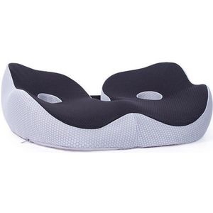 Staartbot geheugen spons orthopetische mat-ergonomische bureau mat-zitpad breedte verstelbaar-heup staartbot pijnstillende mat-48*39*14cm-Zwart