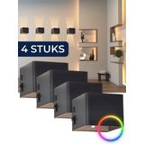 Deluxness - Wandlamp - Zwart - Oplaadbaar - Bewegingssensor - LED - 4400mAh - Draadloos