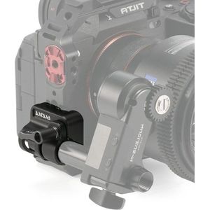 15mm Rod Holder naar NATO Adapter - Duurzaam Aluminium - Lichtgewicht Accessoires aansluiten - Volg Focussen Lens Ondersteuningen Camera Rigs (zwart) TA-15RH-NTA-B