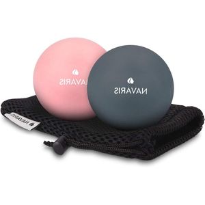 Triggerpoint Massageballen Set voor Rug, Benen en Nek - Fascia Ballen voor Zelfmassage - Harde en Zachte Massageballen - Diameter 6 cm - Set van 2
