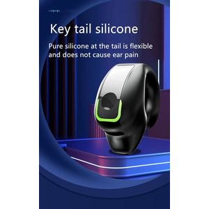 GD28 Bone Conduction TWS-hoofdtelefoon – Bluetooth 5.3 | Lichtgewicht Oorclip Headset voor Sport, Games & Werk - Zwart