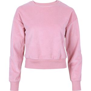 Roze fluwelen sweatshirt