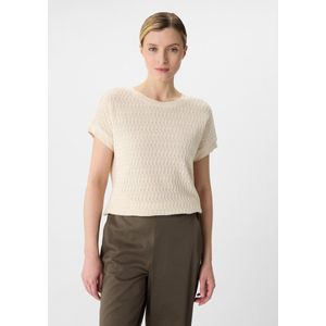 Gebreide Trui - Effen - Knitwear - Kwartmouw - Normale Pasvorm