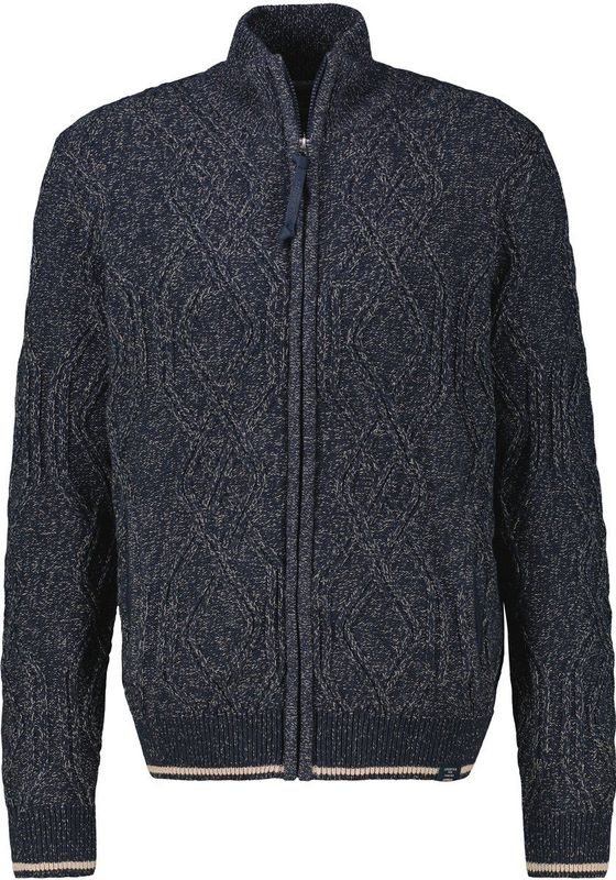 Gebreid jack met ritssluiting