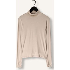 Simple Jer-silver-vis-25-3 Tops & T-shirts Dames - Shirt - Beige - Maat XS