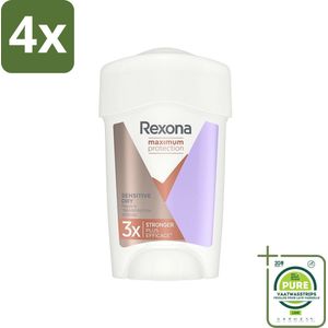 Rexona Women - Deodorant Stick - Maximum Protection Sensitive Dry - Extra Bescherming - 45 ml - Voordeelverpakking - 4 stuks - Rexona deodorant - Anti-transpirant