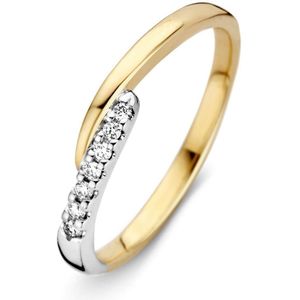 Ring bicolor briljant 0.06 crt.