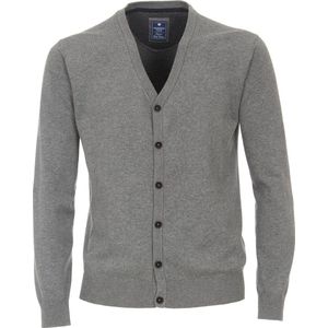 Redmond heren vest katoen - V-hals - grijs (middeldik) - Maat: 3XL