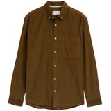 Tom Tailor - Heren hemd - Maat XXL - Mannen - Bruin - katoen
