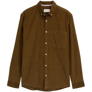 Tom Tailor - Heren hemd - Maat XXL - Mannen - Bruin - katoen