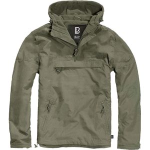 Brandit Windbreaker Anorak - Fleece pull over M90 windjack - Olijf - XXL