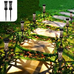 Esterno Solar Tuinverlichting op Zonne Energie - 2 Stuks - Waterbestendig - Buitenverlichting met Sensor - Tuinlantaarns - Sfeerverlichting - Buitenverlichting