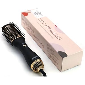 FlowShop - 3-in-1 Föhnborstel - Krul en Style Borstel - Multifunctionele Föhn - Anti-Hitte Protectie - 1000W - 360 Draaifunctie