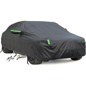 Mrs. Jones Autoafdekzeil waterdichte autohoes met katoenen voering - regen zon stof bescherming autozeil - autoafdekking voor sedan - lengte (tot 450 cm) .