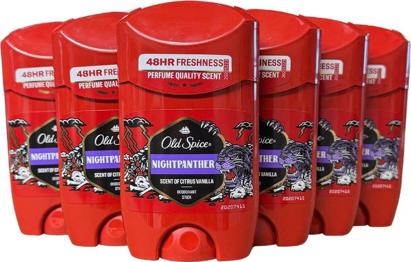 Old Spice Night Panther Stick - Voordeelverpakking 6x50ml - Deodorant
