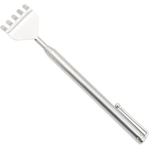 Metalen klauwrugmassager - Intrekbare krabpaal - Verstelbare massagestok - Hulpmiddel voor ouderen - Roestvrij staal