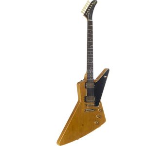 Gibson 1958 Korina Explorer Reissue Natural Black Pickguard #811297 - Custom elektrische gitaar