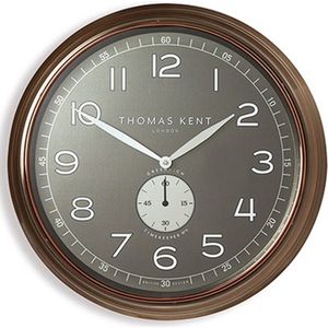 Thomas Kent - Klok Timekeeper bruin - zwart Ø50CM